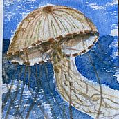 Transparency & texture & movement - a compass jellyfish. Watercolor Painting project by wboot - 01.12.2021
