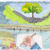 Walking & drawing & dreaming. Traditional illustration project by Linda Gosse - 01.12.2021