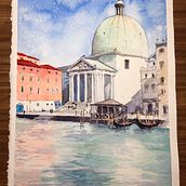 My project in Architectural Sketching with Watercolor and Ink course. Watercolor Painting project by Ann Pshenko - 01.12.2021