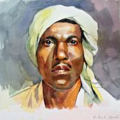 Hombre con turbante. Un proyecto de Pintura a la acuarela de José Luis Zorrilla - 13.01.2021