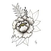 Meu projeto do curso: Tatuagem botânica com pontilhismo . % Marcy Barros tarafından hazırlanan Dövme Tasarımı projesi - 01.13.2021