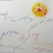 My project in English Calligraphy from A to Z course. Calligraph project by Kristal Martin - 01.13.2021