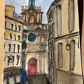 My project in Architectural Sketching with Watercolor and Ink course. Un progetto di Architettura e Bozzetti di valley_bamboo - 13.01.2021