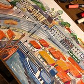 My project in Pictorial Sketchbook with Gouache course. Gouache Painting project by Anni-Julia Tuomisto - 01.13.2021