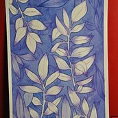 Negative Watercolor Painting for Botanical Illustration - piece number 2. Botanical Illustration project by Beatriz Prol - 01.18.2021