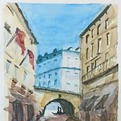 Mi Proyecto del curso: Representación arquitectónica en acuarela. Un progetto di Belle arti di Pedro - 13.01.2021