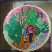 Meu primeiro Bordado Botânico. Arts, Crafts, and Embroider project by Mariene Fagundes - 01.13.2021