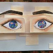 "Él alumbra mis ojos" Mi Proyecto del curso: Técnicas modernas de acuarela . % Angélica Jaime tarafından hazırlanan Kolaj, Geleneksel illüstras, on, Sulubo, Ve a Resim projesi - 01.13.2021
