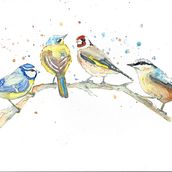 My project in Artistic Watercolor Techniques for Illustrating Birds course. Projekt z dziedziny Malowanie akwarelą użytkownika holliewillis - 14.01.2021