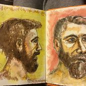 Mi Proyecto del curso: Cuaderno de retratos en acuarela. Fine Arts project by Guillermo - 01.25.2021