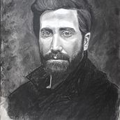 Mi Proyecto del curso: Retrato realista al carboncillo. Fine Arts, Sketching, Drawing, Artistic Drawing, Portrait Drawing, Realistic Drawing, and Traditional illustration project by alejandro_dibarq - 01.14.2021