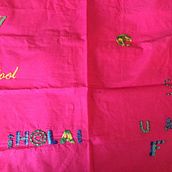 Mi Proyecto del curso: Letras bordadas: el hilo como herramienta gráfica. Un proyecto de Bordado y Diseño textil de pascale Maquestiau - 15.01.2021