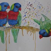 My project in Artistic Watercolor Techniques for Illustrating Birds course. Een project van Keramiek van Eden Kate - 15.01.2021