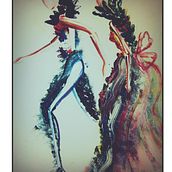 Acrylic. Costume Design project by Patricia Sumod - 10.10.2014