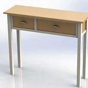 Katrine - Console Table - 2 Drawers. Un progetto di Design e creazione di mobili di Alex lazzerini - 15.01.2021