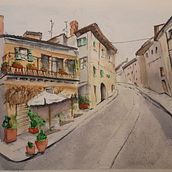 My project in Architectural Sketching with Watercolor and Ink course (3 attempts:). Watercolor Painting project by Andy Shillaber - 01.15.2021