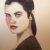 My project in Watercolor Portrait from a Photo course. Un progetto di Pittura ad acquerello di sonialittlehouse - 16.01.2021