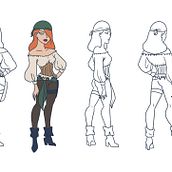 My project in Character Creation for Animation: Shapes, Color, and Expression course. Character Design, Creativit, Comic, Digital Drawing, and Traditional illustration project by Karina Nesterova - 01.25.2021