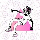 Just a cool cat. Un proyecto de Ilustración tradicional de Monika Trzeciak - 16.01.2021