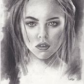 My project in Artistic Charcoal Portraiture: Creating Atmosphere course. Portrait Drawing project by Lisa Shore - 01.16.2021