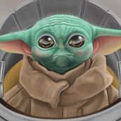 Baby Yoda. Een project van  Tekening, Digitale tekening, Traditionele illustratie y Digitale illustratie van Luis Robledo - 17.01.2021