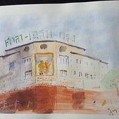 My project in Architectural Sketching with Watercolor and Ink course. Watercolor Painting project by nidazero1326 - 01.17.2021