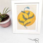 Mi Proyecto del curso: Técnicas básicas de bordado y acuarela . Embroider, and Watercolor Painting project by Paz Guzmán - 01.17.2021