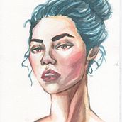 Mi Proyecto del curso: Retrato artístico en acuarela Ein Projekt aus dem Bereich Porträtzeichnung von Tanya Sarai - 17.01.2021