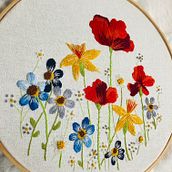 Jardín.. Embroider project by Jessica Acosta R. - 01.17.2021