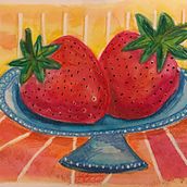 Strawberries . Creativit project by Claudia Cintora C - 01.18.2021