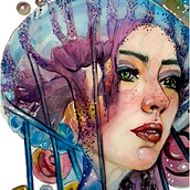 Octo Mer. Pintura em aquarela projeto de Lize Du Plessis - 18.01.2021