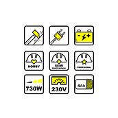 Power drill icons.  project by Iulia Popa - 01.18.2021