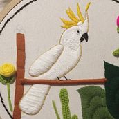 Cacatua terminada. Embroider project by maria_cecilia_rocco - 01.18.2021