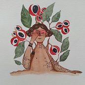 Meu projeto do curso: Lenda da fruta guaraná. Drawing project by Talita do Rosário - 01.18.2021