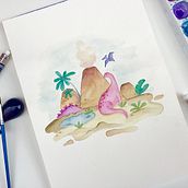 Mi Proyecto del curso: Técnicas de ilustración con acuarela y gouache. Traditional illustration project by janeth91_07 - 01.18.2021