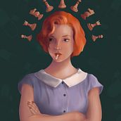 Mi Proyecto del curso: Técnicas digitales de retrato ilustrado.  project by Brita Lapatza - 01.18.2021