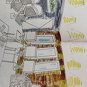 Mi Proyecto del curso: Introducción al dibujo arquitectónico a mano alzada. Architecture project by Carla Castañeda Díaz - 02.18.2021