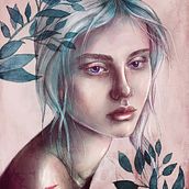 Mi Proyecto del curso: Retrato ilustrado con Procreate. Un projet de Illustration traditionnelle et Illustration numérique de Cristina Orruño - 19.01.2021