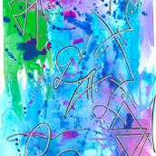 Intuitive work. Een project van Kalligrafie, Digitaal ontwerp, Digitale tekening, Schilderij y Aquarelschilderen van Aura Ruxandra Moldovan - 28.11.2020