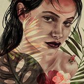 Mi Proyecto del curso: Retrato ilustrado con Procreate. Fine Arts, Pencil Drawing, Portrait Drawing, Digital Illustration, Watercolor Painting, and Digital Painting project by Maria Alvarez - 01.19.2021
