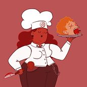 Mi Proyecto del curso: Cocineros satánicos. Character Design project by Nora Pola - 01.19.2021