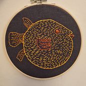 Blow fish Ein Projekt aus dem Bereich Stickerei von klakaiser - 19.01.2021