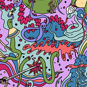 Doodle-Style Snake Illustration. Un proyecto de Ilustración digital, Ilustración tradicional e Ilustración vectorial de Adam - 19.01.2021