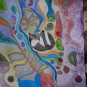 Gatos para alfombras. Printing, and Watercolor Painting project by Norma Nacsa - 01.10.2021