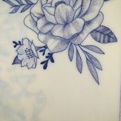 Mi Proyecto del curso: Tatuaje botánico con puntillismo. Desenho projeto de Oscar Hernández - 20.01.2021