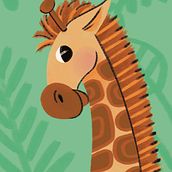 Savannah Animals. Children's Illustration, Digital Illustration, and Traditional illustration project by María Madla - 01.20.2021