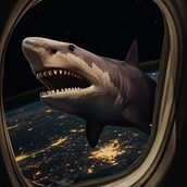 Space Shark. Un progetto di Graphic design di Lucas Velasque - 20.01.2021