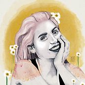 Mi Proyecto del curso: Retrato ilustrado con Procreate. Self-Portrait Photograph, Fine Arts, Sketching, Drawing, Portrait Drawing, Design, and Digital Painting project by Pat Vargas - 01.20.2021