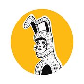 Girl with bunny pajamas. Un progetto di Character design, Illustrazione infantile, Collage, Illustrazione editoriale e Illustrazione tradizionale di Veramis Spaziani - 21.01.2021