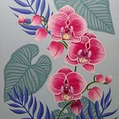 Mi Proyecto del curso: Pintura botánica con acrílico. Un proyecto de Pintura acrílica de Alejandra Román - 04.02.2021